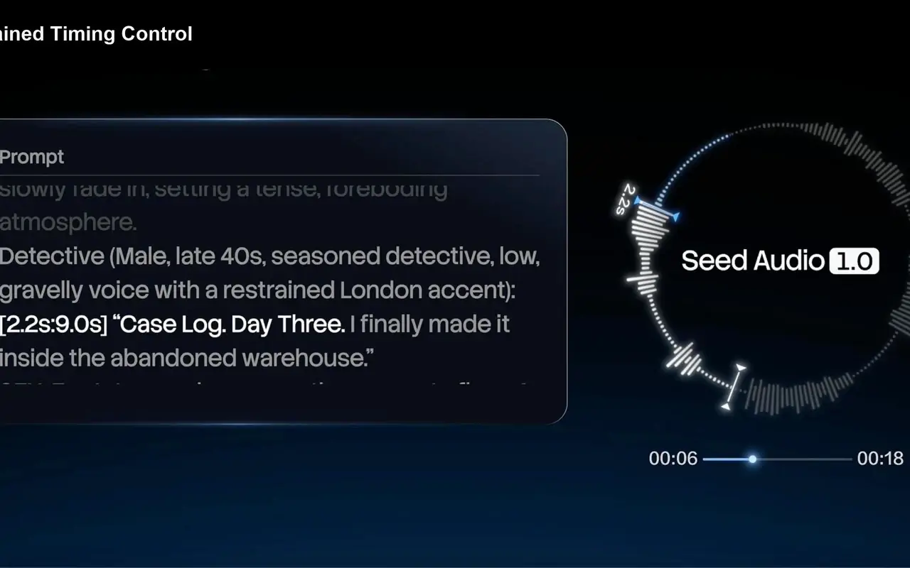 Official ByteDance Seed Audio 1.0 atmospheric sound-scene demonstration