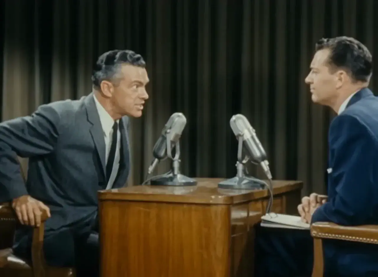 Two-host radio debate generated with FLUX 3 native audio