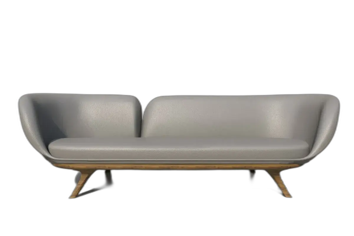 Background Remover example: modern sofa isolated cutout for marketplace listing